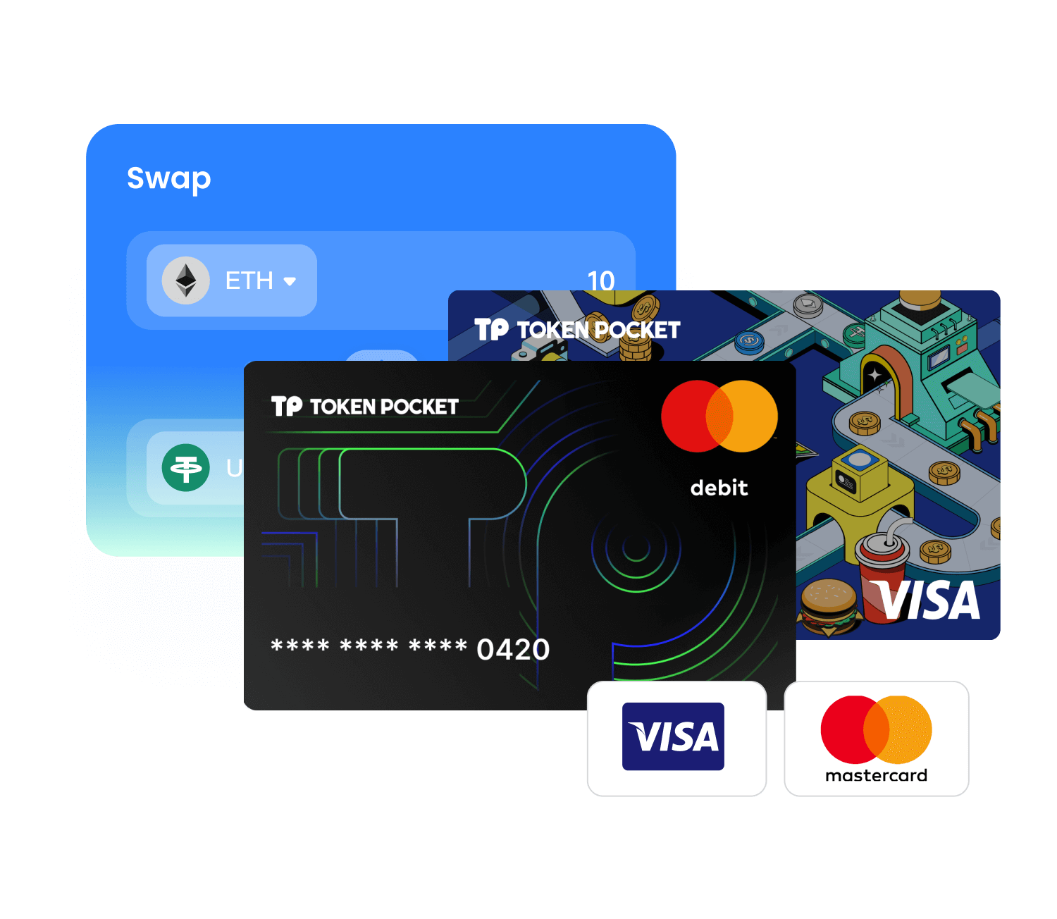 TokenPocket 閃兌資訊介面